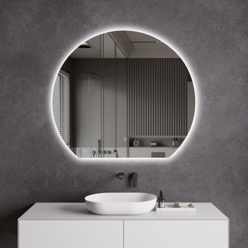 La Roca Full Moon Heated Anti-Fog LED Bathroom Mirror 120cm
