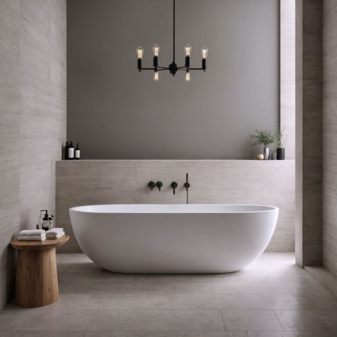 Girona Matt White Freestanding Stone Bath 1700mm