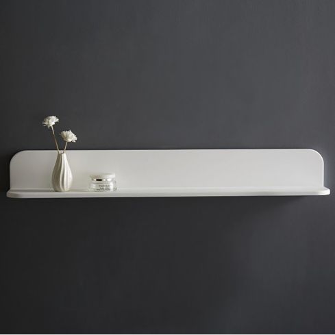 Matt White Stone Bathroom Shelf 900mm