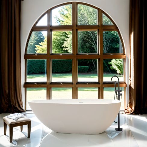 Talavera Matt White Freestanding Stone Bath 1700mm