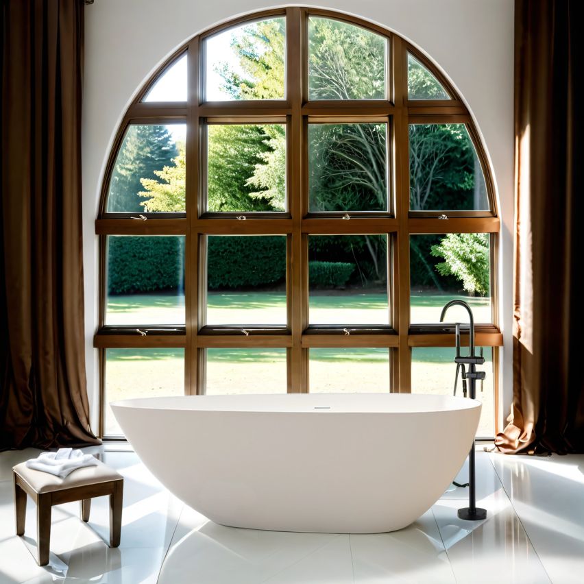 Talavera Matt White Freestanding Stone Bath 1700mm